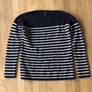 Blue striped sweater